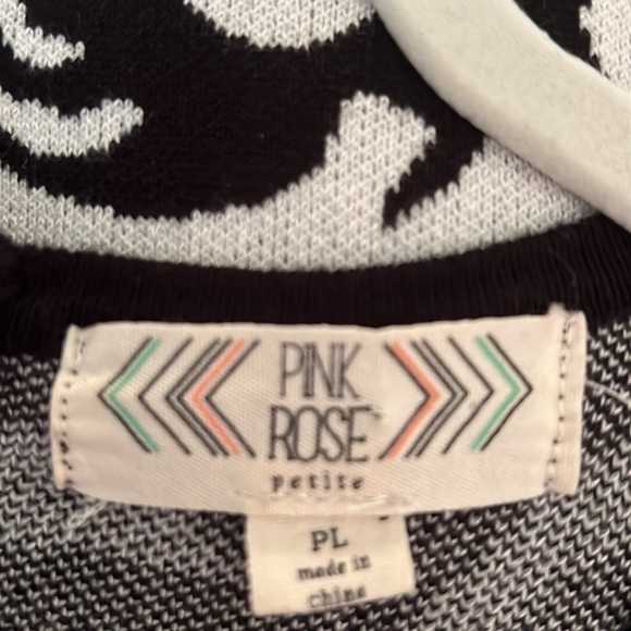 Pink ROSE PETITE SWEATER DRESS size large petite - Picture 8 of 9